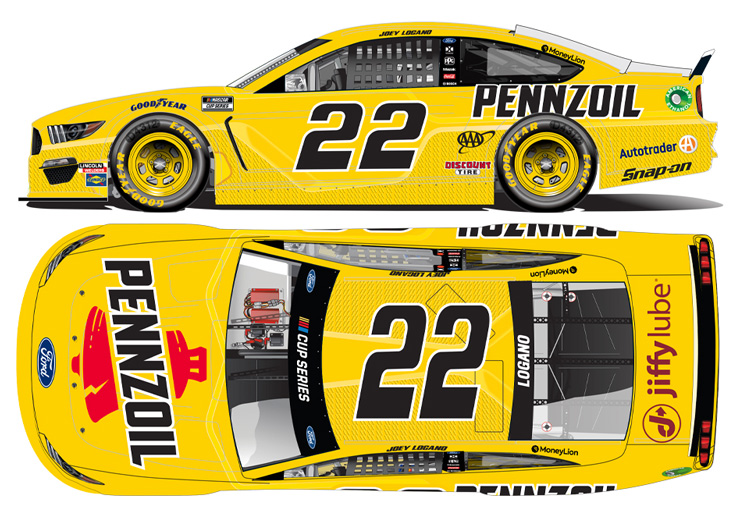 NASCAR 2020 JOEY LOGANO #22  SHELL PENNZOIL 1/24 CAR 