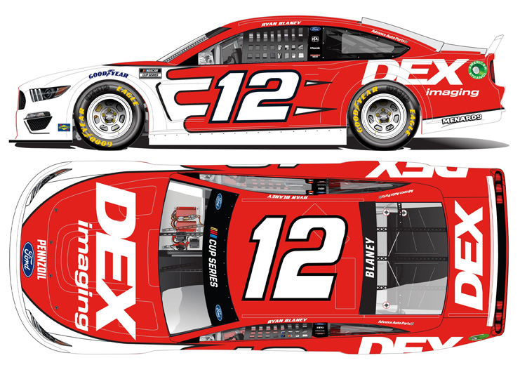 RYAN BLANEY #12 2020 DEX IMAGING 1/24 SCALE NEW FREE SHIPPING 