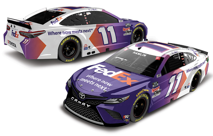 DENNY HAMLIN 2020 DOVER WIN RACED VERSION FEDEX OFFICE #11 TOYOTA 1/24  ACTION COLLECTOR SERIES