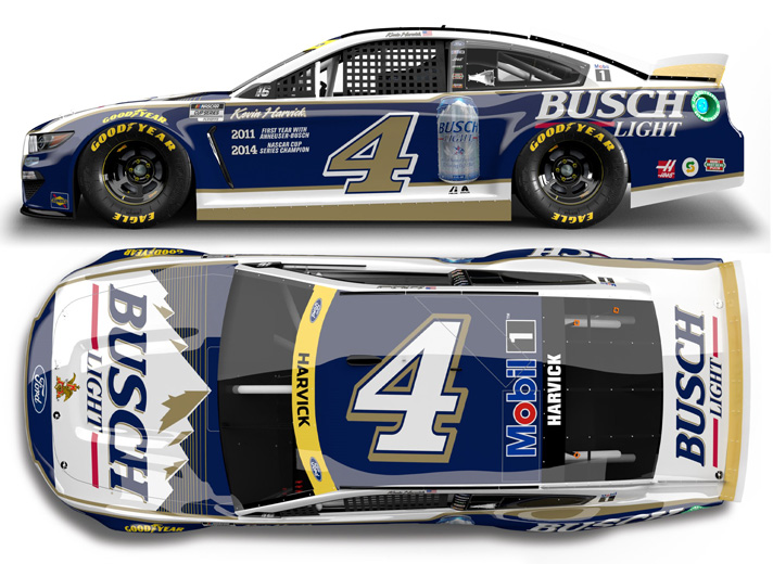 KEVIN HARVICK 2018 BUSCH BEER FLANNEL 1/24 SCALE  ACTION COLLECTOR DIECAST