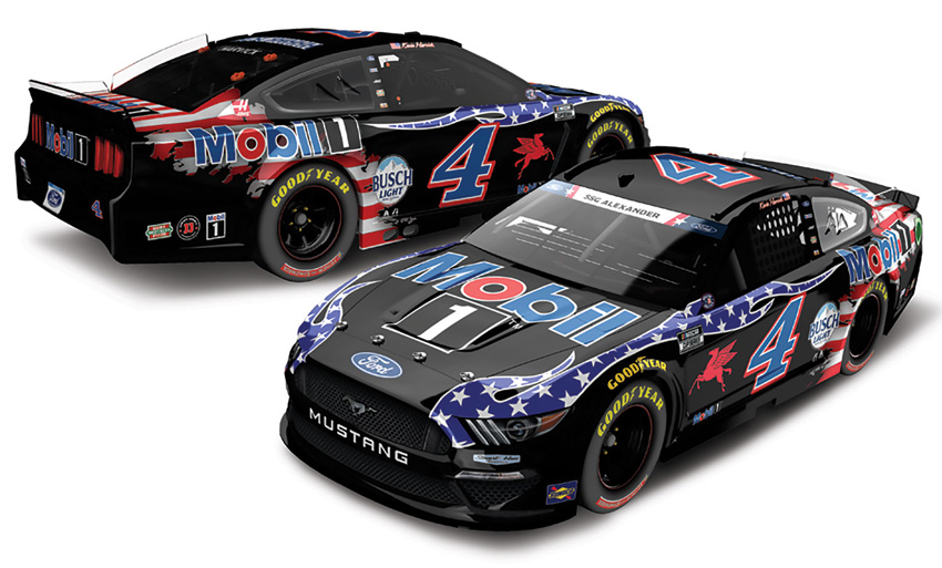 NASCAR 2020 KEVIN HARVICK #4 BLACK MOBIL 1  1/64 DIECAST CAR 