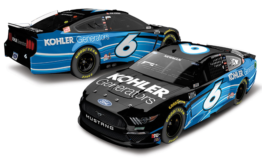 IN KOHLER 1/64 2021 DIECAST CHASSIS #6 RYAN NEWMAN 1 of 576 FREE SHIPPING 