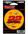 #22 Kurt Busch / Shell / Pennzoil - Round Decal
