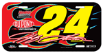 #24 Jeff Gordon - Number License Plate