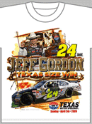 #24 Jeff Gordon 09 Texas Win T-Shirt