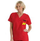 #24 Jeff Gordon - Unisex Scrub Top / Red