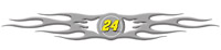 #24 Jeff Gordon 3-D Auto Graphic Decal