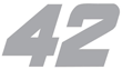 #42 Juan Pablo Montoya 4 Thermal Diecut Decal