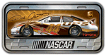 #44 Dale Jarrett - Domed Metal License Plate