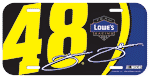 #48 Jimmie Johnson - Number License Plate