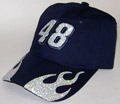 #48 Jimmie Johnson - Glitter Flame Girls Cap