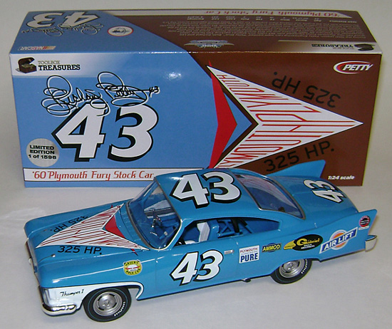 RICHARD PETTY FIRST WIN = #43 Details about   1/64 LEGEND GOLD 1960 PLYMOUTH FURY Race Car 