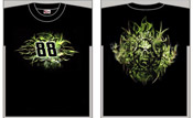 #88 Dale Earnhardt Jr - Black Skull Fashion T-Shirt