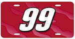 #99 Carl Edwards - Laser Tag / Mirror License Plate