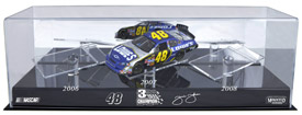 Jimmie Johnson 3-Car 3x NASCAR Champ Diecast Display Case