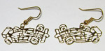 Indy Car Cut-Out - Wire Earrings