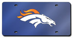 Denver Broncos - Navy Blue NFL Laser Tag License Plate
