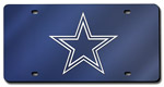 Dallas Cowboys - Navy Blue NFL Laser Tag License Plate