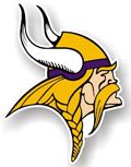 Minnesota Vikings 12 NFL Vinyl Magnet