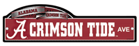 Alabama / Crimson Tide Ave - Street Sign