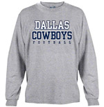 Dallas Cowboys - NFL Grey Long Sleeve Practice Tee