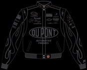 #24 Jeff Gordon 10 Dupont - Black on Black NASCAR Uniform Jacket