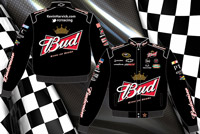 #29 Kevin Harvick 12 Budweiser - Black NASCAR Uniform Jacket