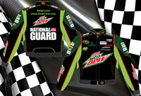 #88 Dale Earnhardt Jr 12 Diet Mtn Dew - Black NASCAR Uniform Jacket