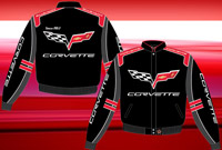Corvette 2012 - Black Adult Twill Jacket