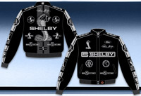 Shelby Cobra / Collage - Black Adult Twill Jacket