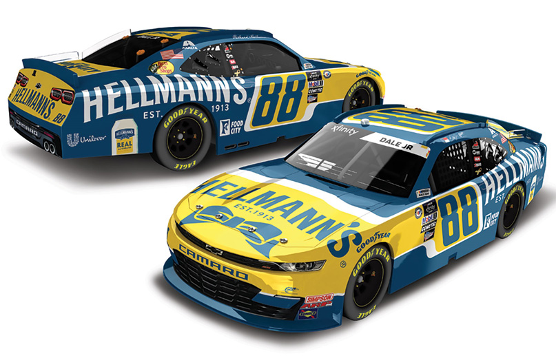 Dale Earnhardt Jr. 2023 Hellmann s 1 24 Color Chrome Diecast