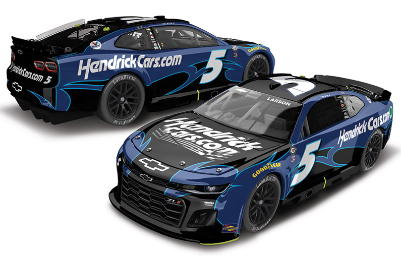 2023 Kyle Larson 5 Darlington NASCAR Throwback 1/24 Diecast