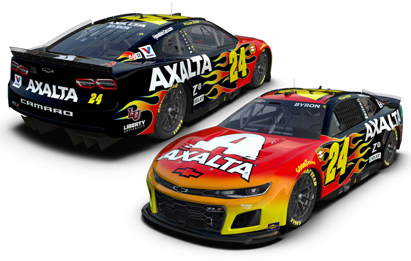 2024 William Byron 24 AXALTA Darlington NASCAR Throwback 1/64 Diecast