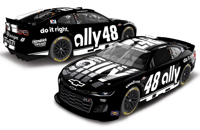 Voiture Miniature Lionel Racing Alex Bowman 2024 - Échelle 1:64, Métal Moulé
