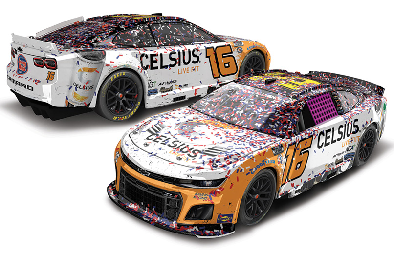 2023 A.J. Allmendinger 16 CELSIUS ROVAL 400 Win Raced ELITE 1 24 Diecast