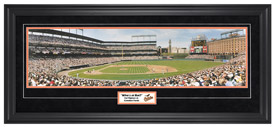 Baltimore Orioles / Camden Yards (Suede) - Framed Panoramic