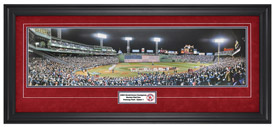Boston Red Sox 2004 World Series Champions (Suede) - Framed Panoramic