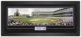 Colorado Rockies / Coors Field (Suede) - Framed Panoramic