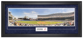 New York Yankees / The Stadium (Suede) - Framed Panoramic