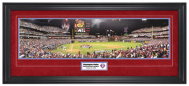 Philadelphia Phillies 2008 World Series Champions (Suede) - Framed Panoramic