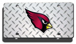 Arizona Cardinals - Diamond Plate NFL Laser Tag License Plate