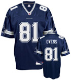 Terrell Ownes #81 Dallas Cowboys - Navy NFL Replica Jersey