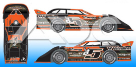 2023 Brandon Sheppard #B5 Valvoline / World 100 - Dirt Late Model 1/64 Diecast