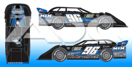 2023 Tanner English #96 Dirt Late Model 1/64 Diecast