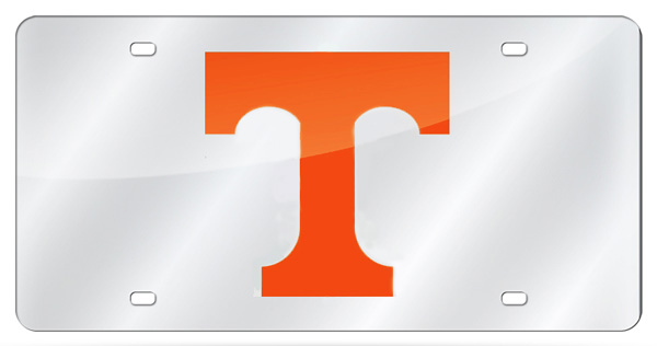UT Tennessee Vols Black Mirrored Laser Engraved Checkerboard Tag