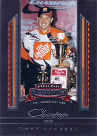 2005 Tony Stewart - Press Pass Legends / 2002 Champion Trading Card