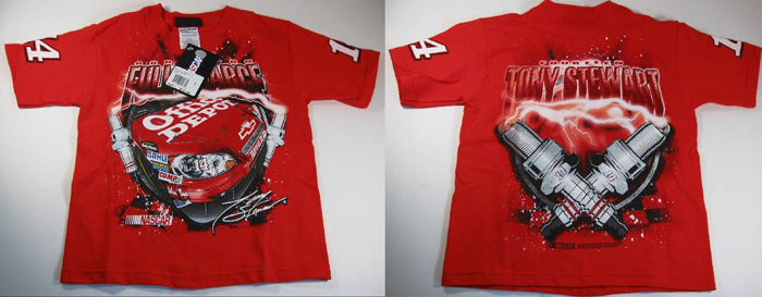 #14 Tony Stewart - Office Depot / Kids Total Print T Shirt