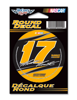 #17 Matt Kenseth / DeWALT - NASCAR 3" Round Decal