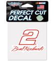 #2 Brad Keselowski - NASCAR 4" Diecut Decal
