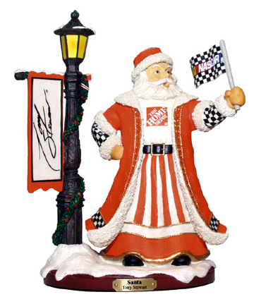 #20 Tony Stewart - NASCAR Lamp Post Santa